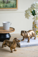 11.4x3.3x6.6' Lifelike Dachshund Figurine with Copper Finish by HouseOfZazla