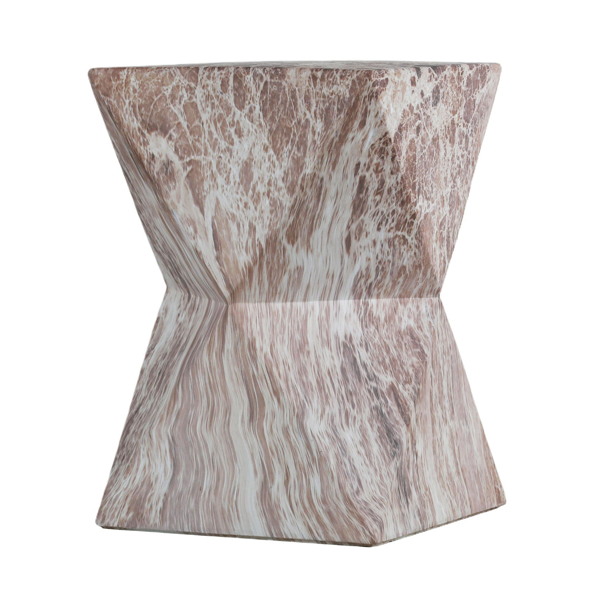 Round Outdoor Geometric End Table - Marble, photo 7 of 7