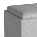 Rockwood - Upholstered Cube Storage Ottoman With Tray by Unique Piece Furniture