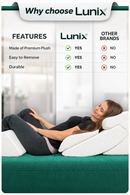 Cover Set Only for LX13, White, Pillows and Foam not Included