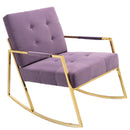 Accent Chair, leisure rocking chair with stainless steel feet