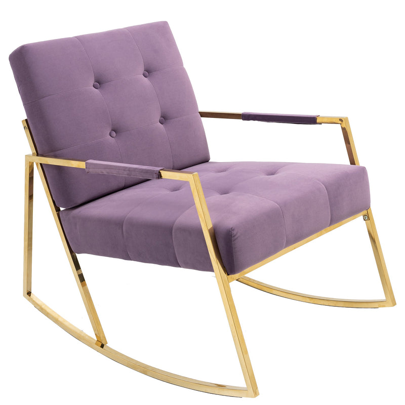 Accent Chair, leisure rocking chair with stainless steel feet