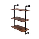 Industrial Pipe Shelf 3-Tier and 2-Tier Wall Mounted Shelves by HouseOfZazla