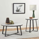 Donovan - Coffee Table With Round Top - White by HouseOfZazla