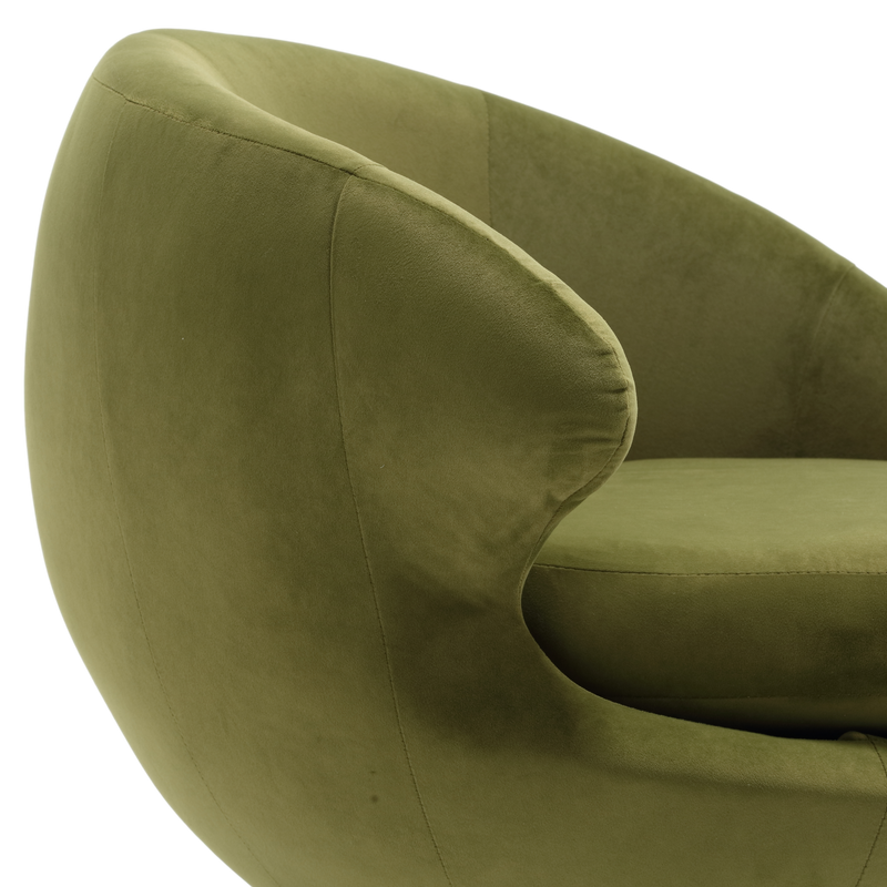 360 Degree Swivel Cuddle Barrel Accent Chairs, Round Armchairs with Wide Upholstered, Fluffy Fabric Chair for Living Room, Bedroom, Office, Waiting Rooms