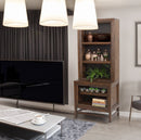 Bookcase Pier, 2 Tone - Brown