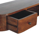 Lunar - 2 Drawer Floating Console - Chestnut by Unique Piece Furniture