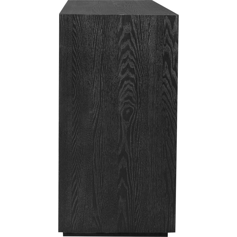 Distinctive Features of a Four-Door Cabinet Sideboard with Ash Veneer suitable for Hallway, Entryway, Living Room