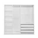 Doorless Storage Wardrobe For Dedroom With Shelves And 3 Drawers by HouseOfZazla