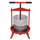 Fruit and Wine Press With T-Shaped Hand Shank, 3.69 Gallon / 14L - Red by HouseOfZazla