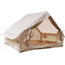 Inflatable Glamping Tent For 4 - 6 People, Waterproof Outdoor Tent With Pump - Khaki by HouseOfZazla