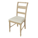 6-peice Dining Set with Turned Legs, Kitchen Table Set with Upholstered Dining Chairs and Bench,Retro Style, Natural