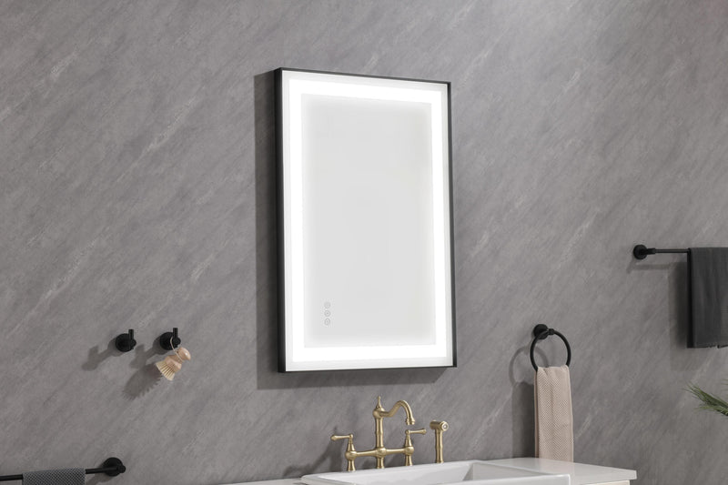 36x24 LED Lighted Bathroom Wall Mounted Mirror with High Lumen+Anti-Fog Separately Control