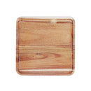 Acacia wood breakfast tray with cutlery – dining room serving plate by Decorbites