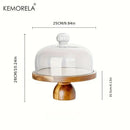 GobekUsa Acacia Wood Cake Tray: Elevate Your Dessert Display