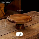 GobekUsa Acacia Wood Cake Tray: Elevate Your Dessert Display