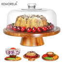 GobekUsa Acacia Wood Cake Tray: Elevate Your Dessert Display