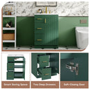 Bathroom Vanity With Under Mount Sink, 2 Drawers And Soft Closing Door by HouseOfZazla