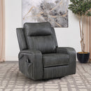 Mckinley - Upholstered Power Lift Recliner Chair With Remote Control - Gray by HouseOfZazla