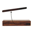 Lunar - 2 Drawer Wall Mounted Console - Brown by HouseOfZazla