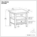 Warm Shaker - Handcrafted Table by Unique Piece Furniture