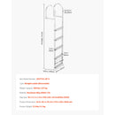 Removable Dock Ladder, 5 Steps, Aluminum Alloy Pontoon Boat Swim Ladder by HouseOfZazla