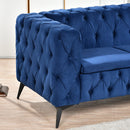 84.06" Inch Width Traditional Square Arm removable cushion 3 seater Sofa