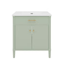 Bathroom Vanity With Sink, Soft Close Doors And Adjustable Shelf