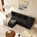 3-In-1 Convertible Sleeper Sofa With Movable Ottoman For Living Room by HouseOfZazla