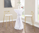 Modern Charlotte - Contemporary Fixed Height Barstool (Set of 2)