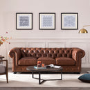 Traditional Tufted Chesterfield Nailhead Sofa by HouseOfZazla