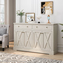 Vintage Sideboard With 2 Drawers And Four Doors For Living Room by HouseOfZazla