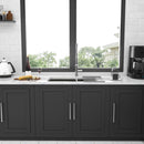 Modern Double Bowl Undermount Kitchen Sink 50 / 50 Design Stainless Steel by HouseOfZazla