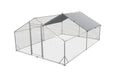 Large Metal Chicken Coop, Walk In Poultry Cage Hen Run House Rabbits Habitat Cage Spire Shaped Coop With Waterproof And Anti Ultraviolet Cover by HouseOfZazla