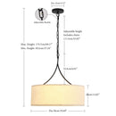 3 Light Drum Pendant Light by HouseOfZazla
