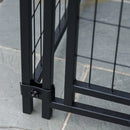 6' x 4' x 6' Dog Playpen Outdoor, Dog Kennel Dog Exercise Pen with Lockable Door, Water-resistant Canopy, for Medium and Large Dogs