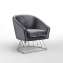 Adalene Velvet Accent Chair