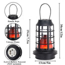 Set of 2 8" Flame Lamp with Timer by JHY DESIGN