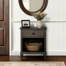 Victoria - Nightstand With Open Storage by HouseOfZazla