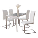 Fuji Foster - Contemporary Dining Set l, Glass 5 Piece by HouseOfZazla