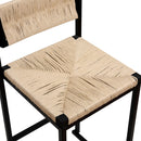 Bar Stools Paper Rope Weave Dining Chairs With Back Hand Weave Stools For Kichen Island, Bar & Counter (Set of 2) by HouseOfZazla
