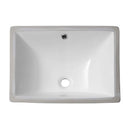 European Style Ceramic Rectangular Undermount Bathroom Sink With Overflow by HouseOfZazla