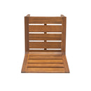 7 Piece Outdoor Acacia Wood Dining Set, 71" Teak Finish Rectangular Table with 6 Slatted Back Chairs by HouseOfZazla
