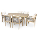 7-Piece Outdoor Acacia Wood Dining Set