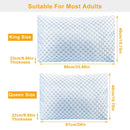 Cooling Memory Foam Pillow Ventilated Soft Bed Pillow w/ Cooling Gel Infused Memory Foam Heat Moisture Reducing Cooling Fiber Breathable Machine Washa