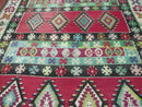 7' X 9' Vintage Turkish Kilim Handmade Flat Weave Wool Rug Veg Dye Nice