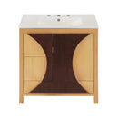 30 Inch Mid-Century Modern Bathroom Vanity with Sink by HouseOfZazla