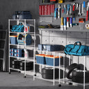 5 Tier Shelf Wire Shelving Unit, NSF Heavy Duty Wire Shelf Metal Large Storage Shelves Height Adjustable Utility for Garage Kitchen Office Commercial Shelving Steel Layer Shelf - White