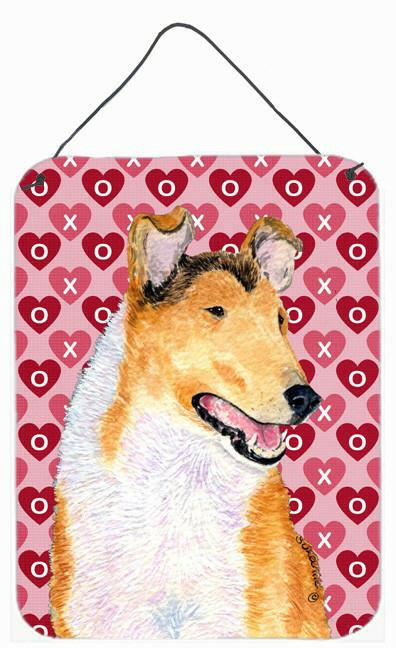 Collie Smooth Hearts Love and Valentine's Day Wall or Door Hanging Prints