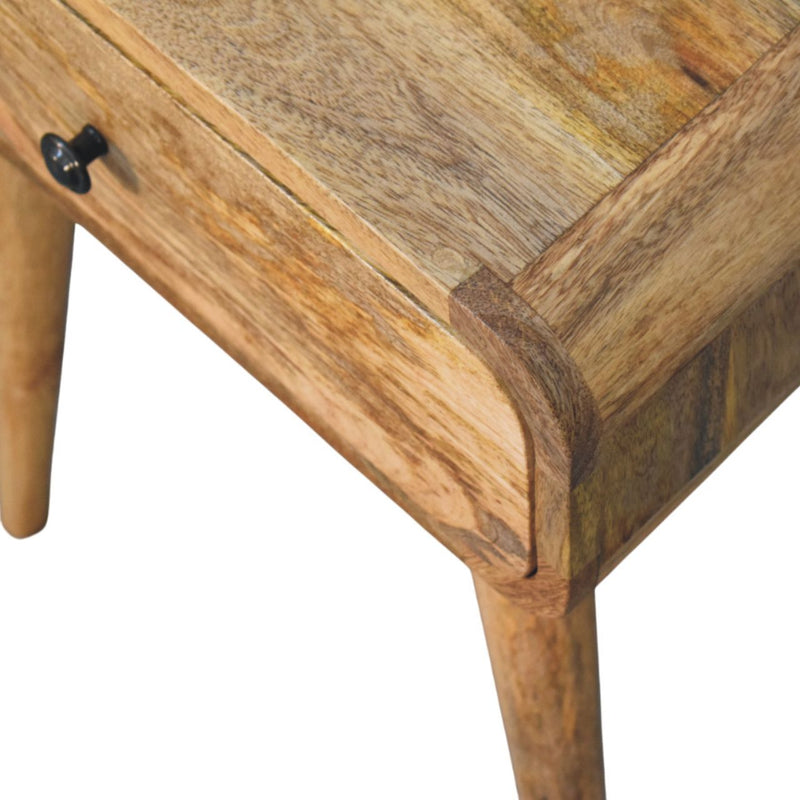 Solid Wood Avora Nightstand with 1-Drawer, Oak-ish, photo 6 of 10